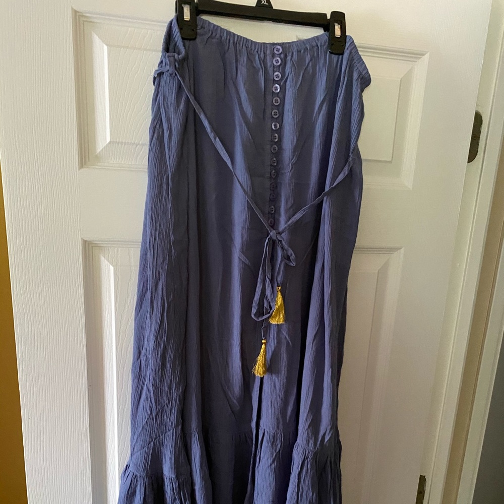 Blue Maxi Skirt